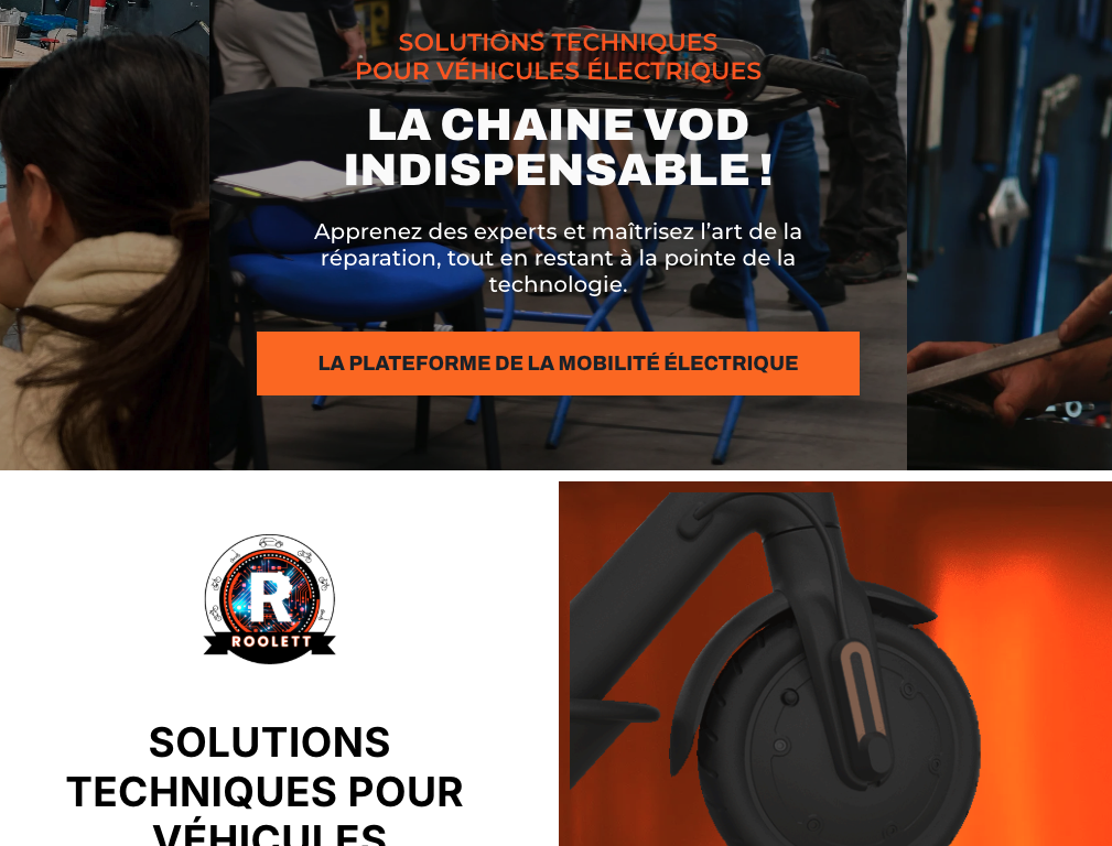 Aperçu site internet Backpower