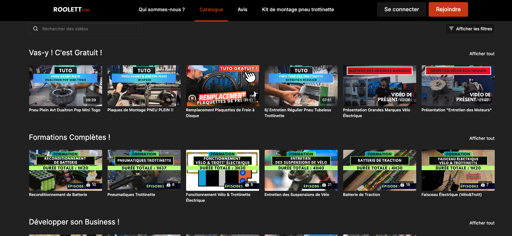 Aperçu site internet Backpower