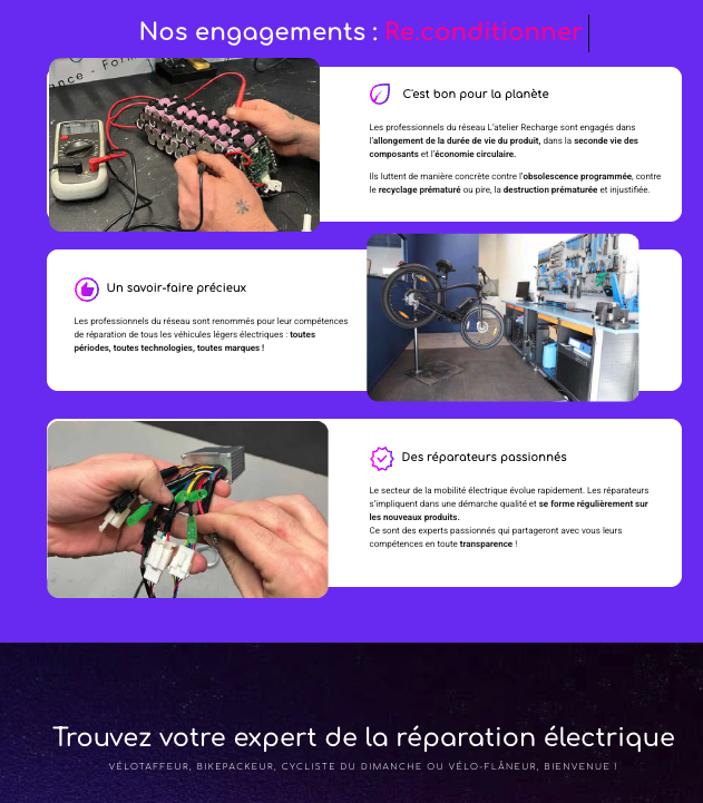 Aperçu site internet Backpower